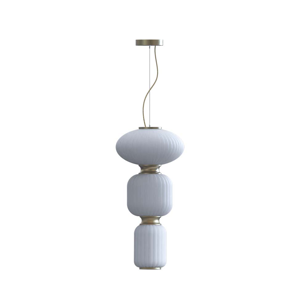 ROBIN 10812 | WHITEBERRIES PENDANT TRIO - GOLD