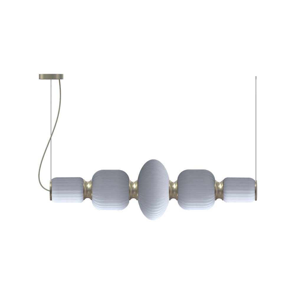 ROBIN 10867 | WHITEBERRIES PENDANT MIX QUINTED - GOLD