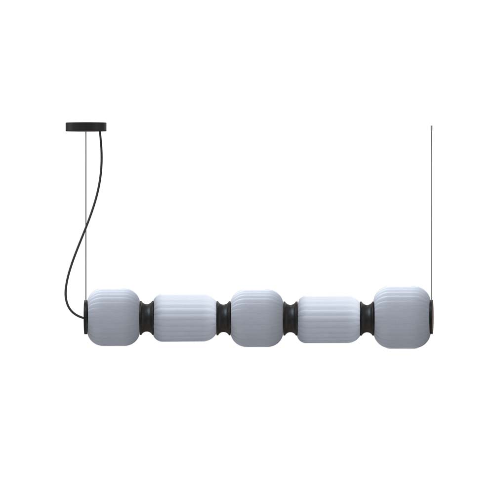 ROBIN 10874 | WHITEBERRIES PENDANT ECHO QUINTED - MATTE BLACK