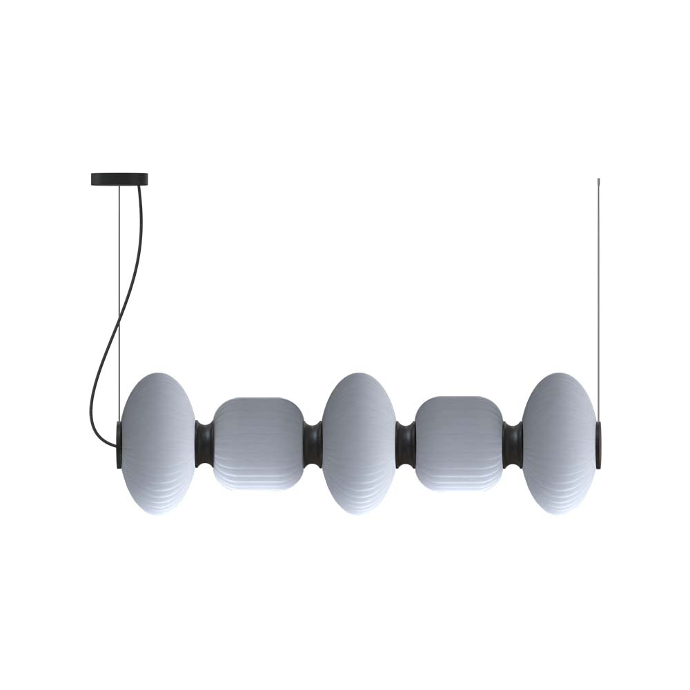 ROBIN 10898 | WHITEBERRIES PENDANT GLOW QUINTED - MATTE BLACK
