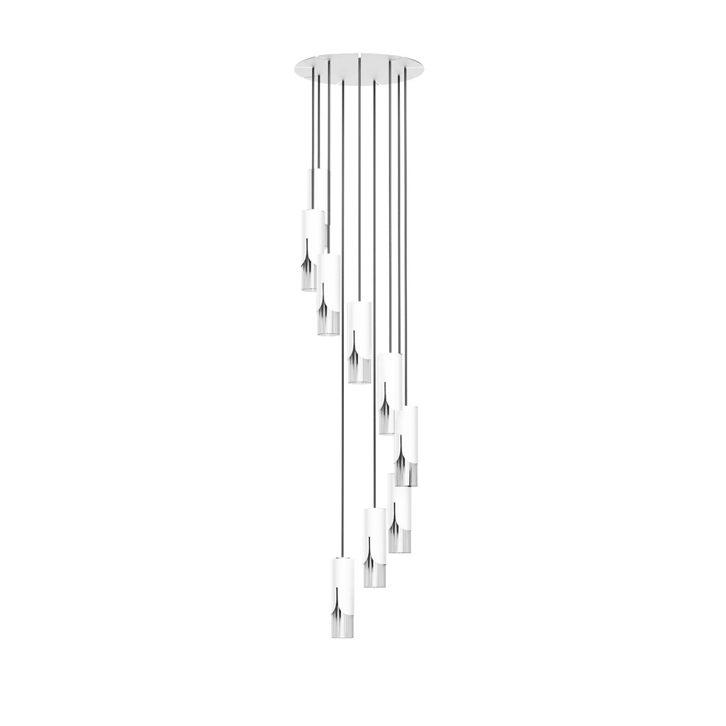 ROBIN 11062 | BISEL PENDANT CHANDELIER - MATTE WHITE