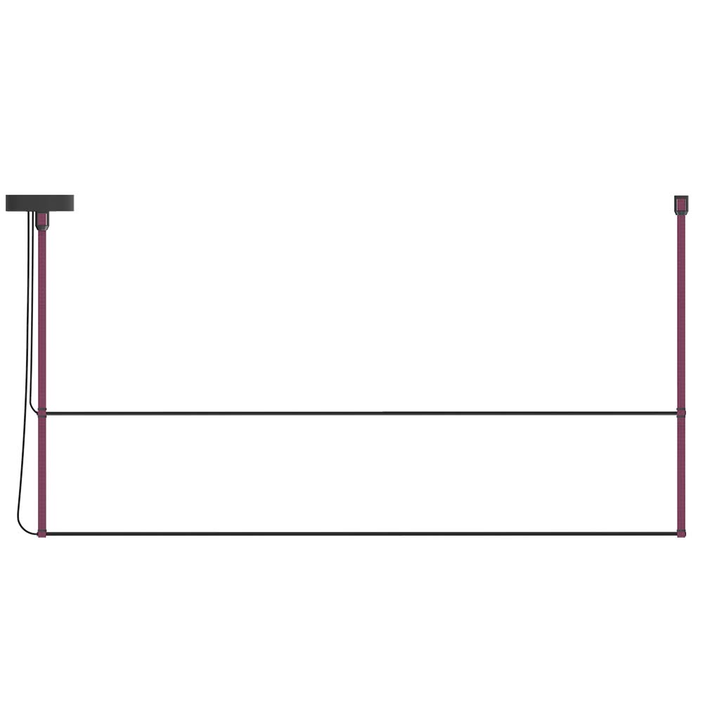 ROBIN 10454 | RENÉ PENDANT HORIZONTAL DUO 160 - BURGUNDY