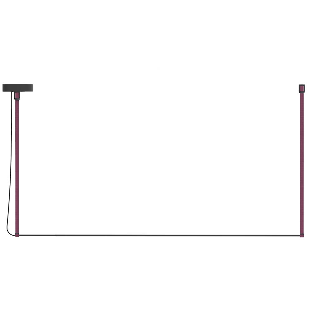 ROBIN 09625 | RENÉ PENDANT HORIZONTAL MONO 160 - BURGUNDY