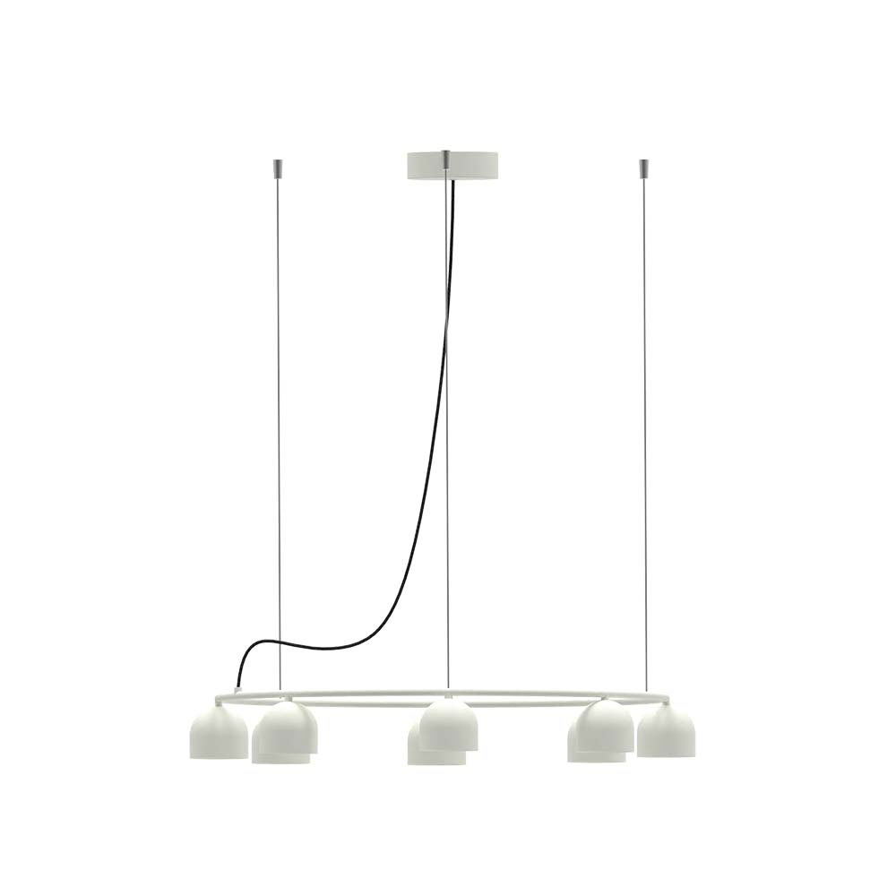 ROBIN 09175 | RIO PENDANT CHANDELIER CIRCULAR 9 - MATTE WHITE