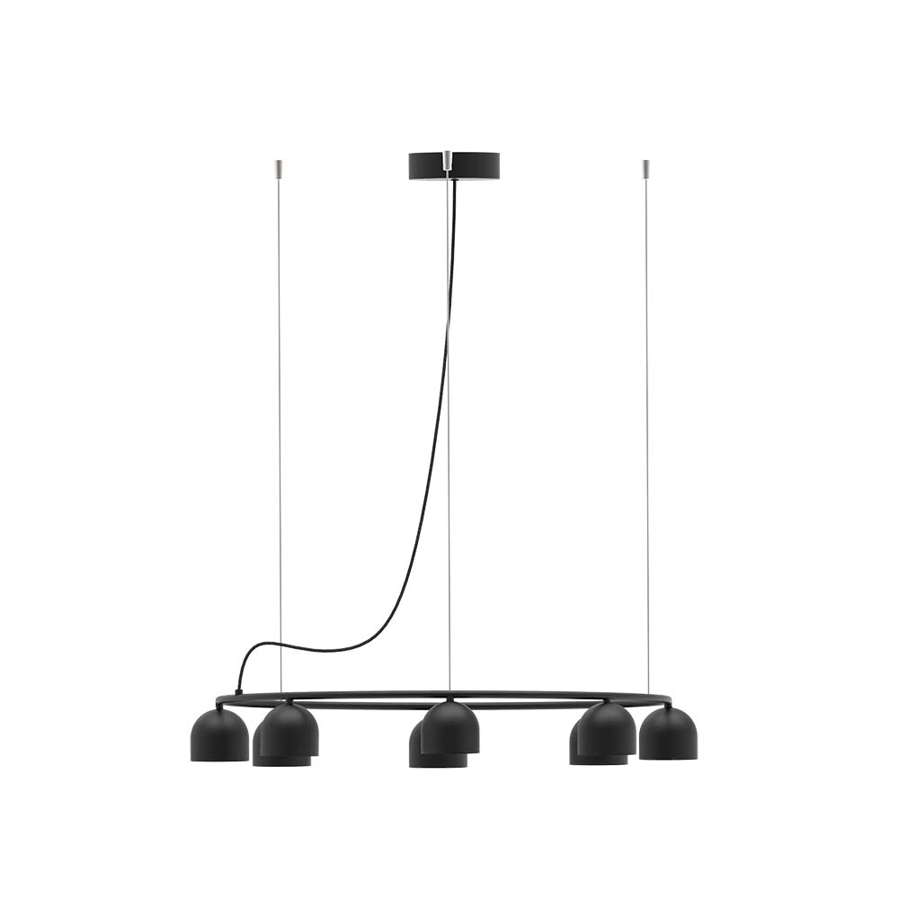 ROBIN 09168 | RIO PENDANT CHANDELIER CIRCULAR 9 - MATTE BLACK
