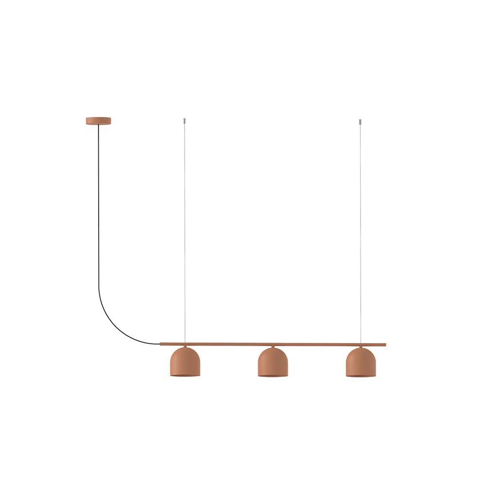 ROBIN 09137 | RIO PENDANT CHANDELIER LINEAR 3 - TERRACOTTA