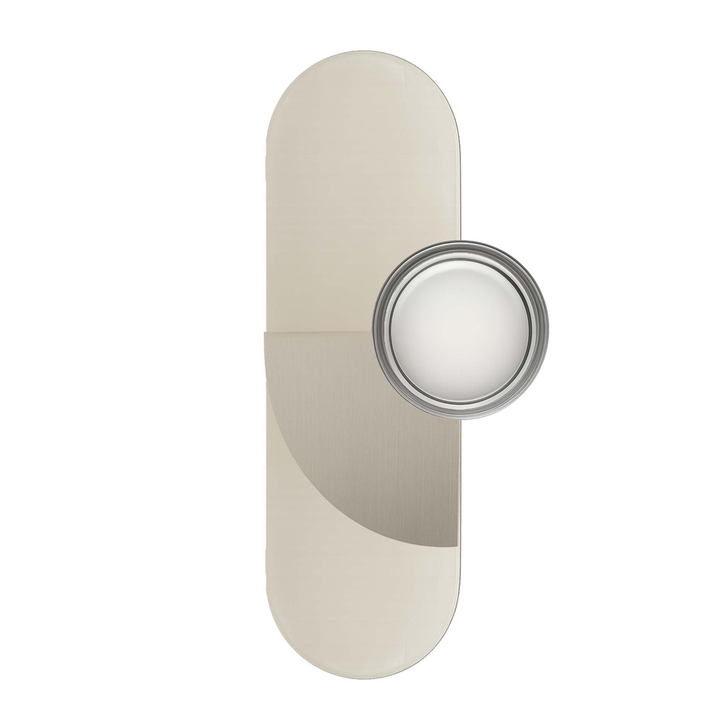 ROBIN 11574 | BRERA WALL ARCO QUARTO - BRUSHED WARM STEEL