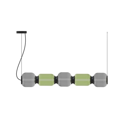 [ROB-10836] ROBIN 10836 | GREENBERRY PENDANT QUINTED - GREEN & GREY