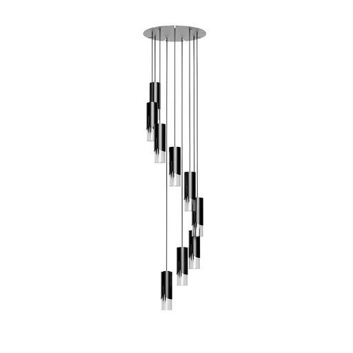 [ROB-11055] ROBIN 11055 | BISEL PENDANT CHANDELIER - MATTE BLACK