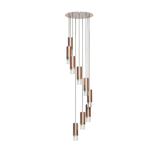 [ROB-11093] ROBIN 11093 | BISEL PENDANT CHANDELIER - COPPER