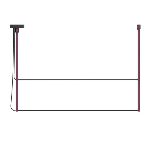 [ROB-10423] ROBIN 10423 | RENÉ PENDANT HORIZONTAL DUO 120 - BURGUNDY