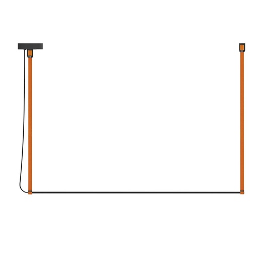 [ROB-09588] ROBIN 09588 | RENÉ PENDANT HORIZONTAL MONO 120 - ORANGE