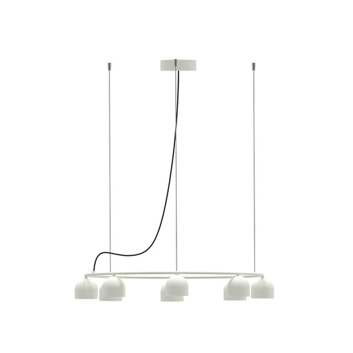 [ROB-09175] ROBIN 09175 | RIO PENDANT CHANDELIER CIRCULAR 9 - MATTE WHITE