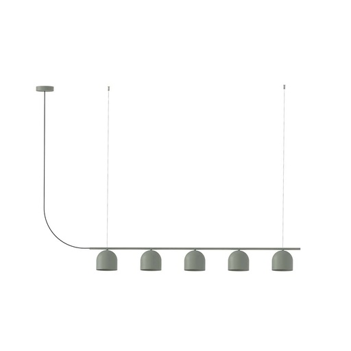 [ROB-09144] ROBIN 09144 | RIO PENDANT CHANDELIER LINEAR 5 - GREEN