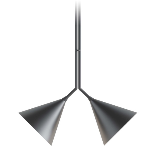 [ROB-01018] ROBIN 01018 | RUBI PENDANT DUO - MATTE BLACK AND GOLD