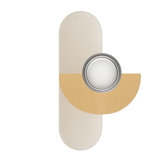 [ROB-11550] ROBIN 11550 | BRERA WALL ARCO MEZZO - BRUSHED PALE GOLD