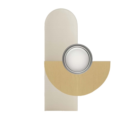 [ROB-11611] ROBIN 11611 | BRERA WALL LINEA MEZZO - BRUSHED PALE GOLD
