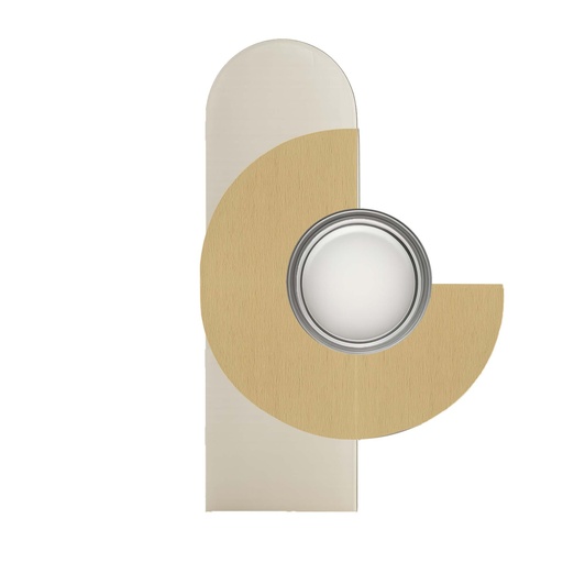 [ROB-11628] ROBIN 11628 | BRERA WALL LINEA TREQUARTI - BRUSHED PALE GOLD