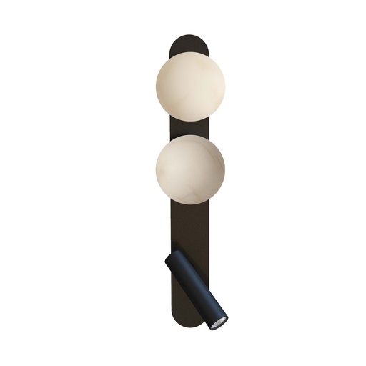 [ROB-10591] ROBIN 10591 | BUBBLE WALL ALABASTER - MATTE BLACK